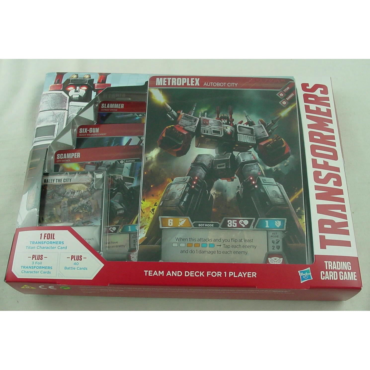 Image of Transformers Trading Card Game TCG Metroplex Deck WOCC61590000-S