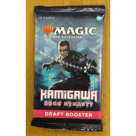 Image of Magic The Gathering Kamigawa Neon Dynasty 15-Card Draft Booster Pack ENG