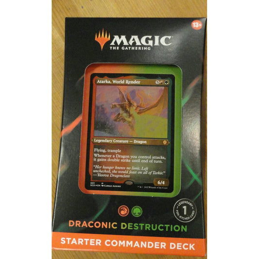Image of Magic the Gathering Draconic Destruction Starter Commander Deck (Green/Red)