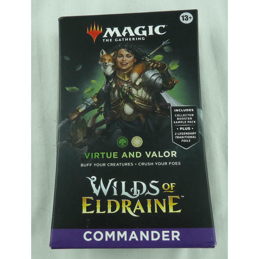 Image of Magic the Gathering Virtue and Valor Green/WhiteCommander Deck Wilds of Eldraine