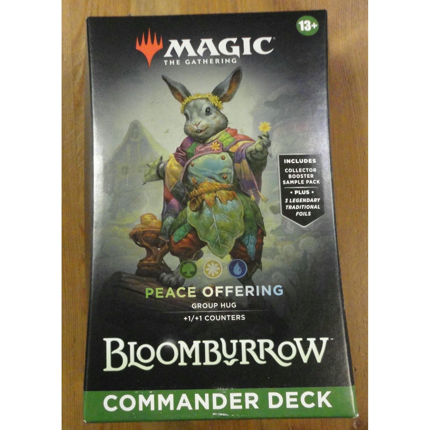 Image of Magic the Gathering Bloomburrow Peace Offering Green/White/Blue Commander Deck 