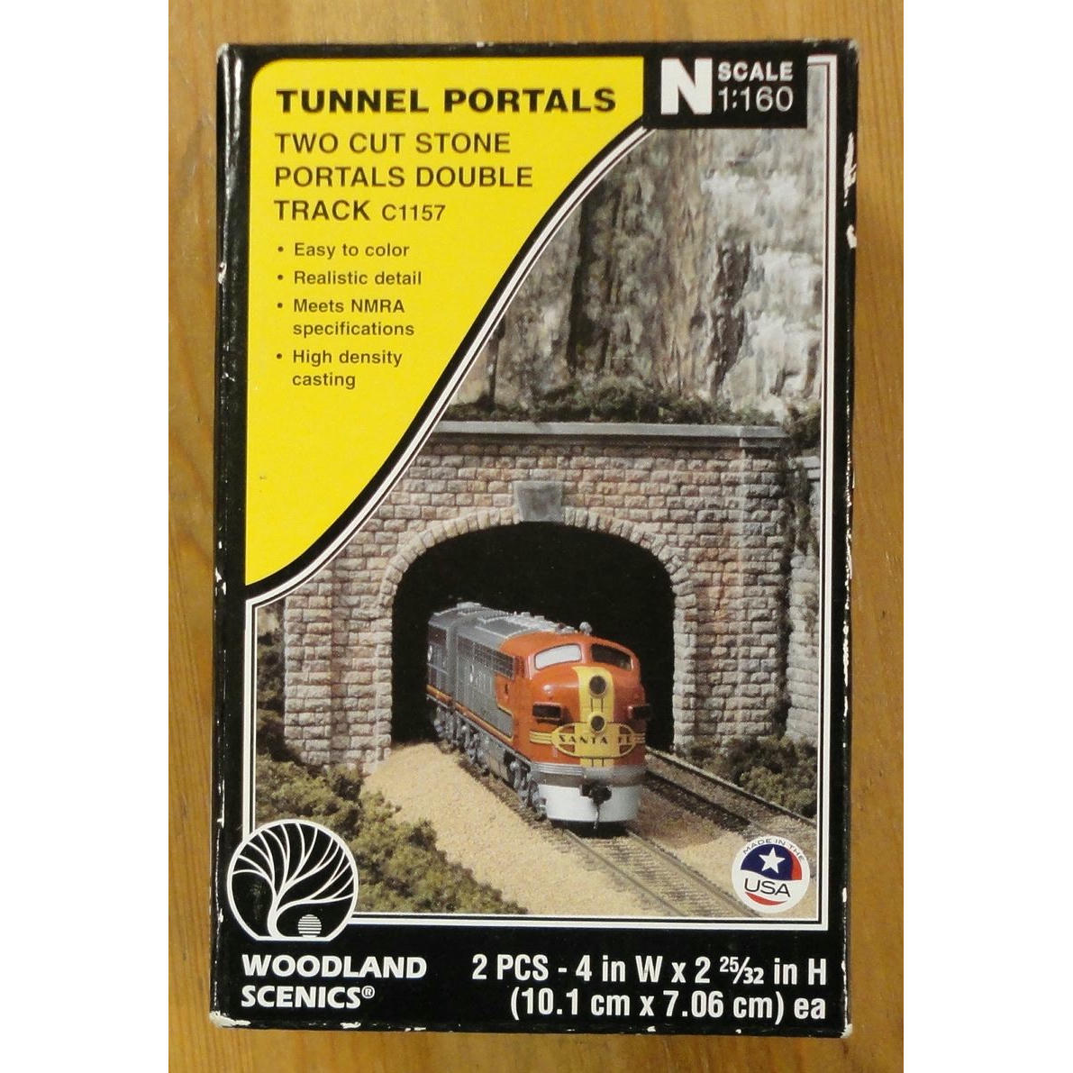 Image of Woodland Scenics N-Scale Cut Stone Double Track Tunnel Portals WOOC1157