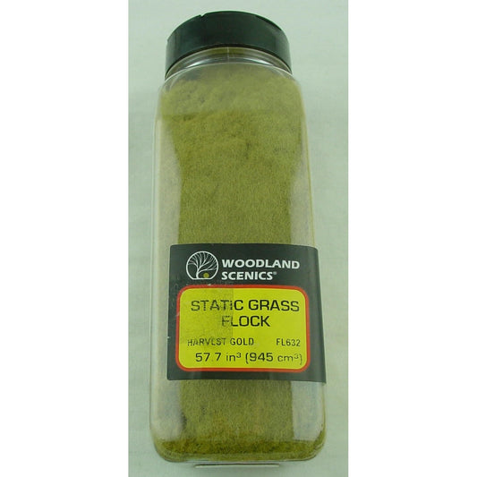 Image of Woodland Scenics Harvest Gold Static Grass Flock (57.7 cubic inches) WOOFL632