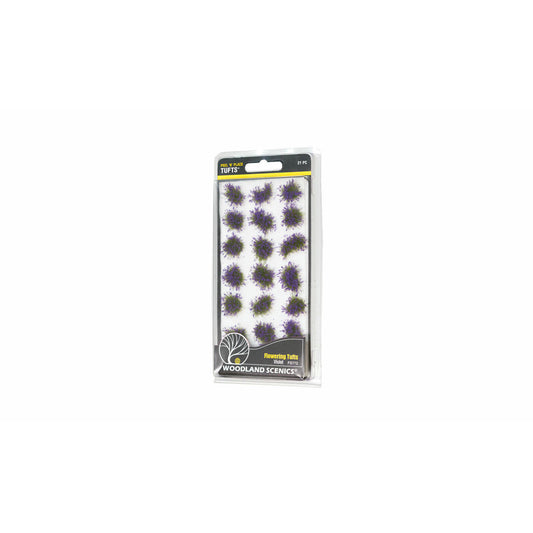 Image of Violet Flowering Tufts Miniatures/Diorama Detailing Plants WOOFS772