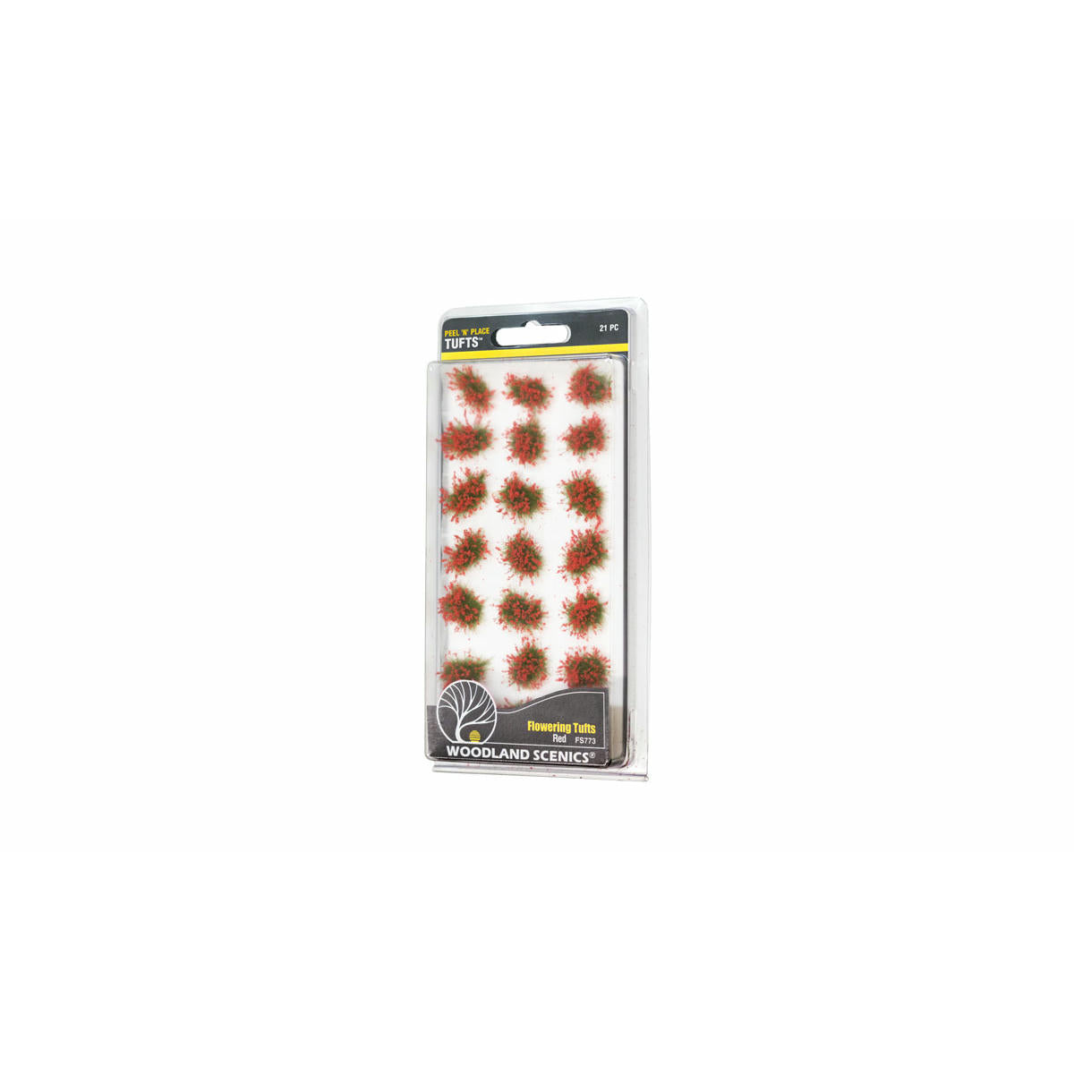 Image of Red Flowering Tufts Miniatures/Diorama Detailing Plants WOOFS773