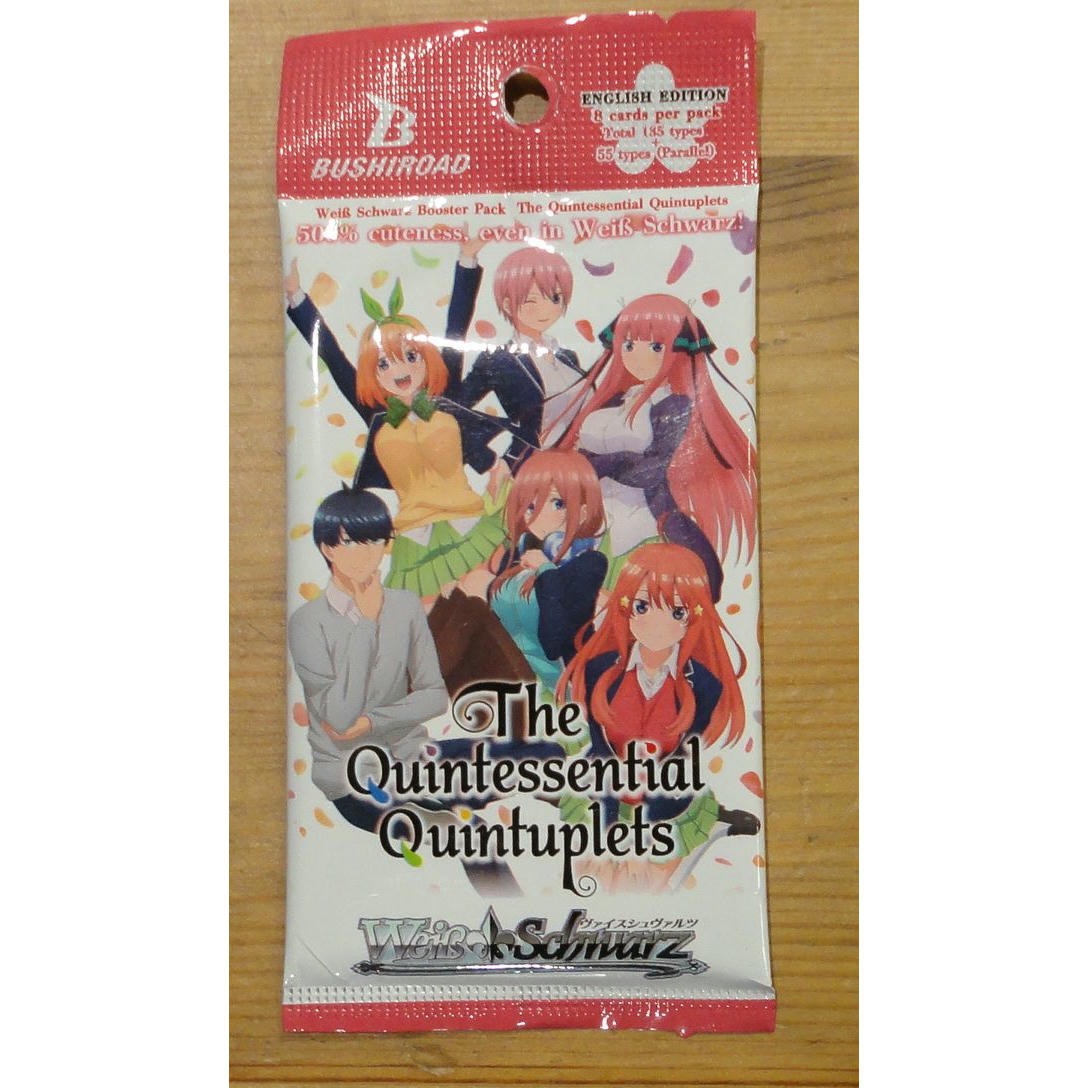 Image of WeiB Schwarz TCG: Quintessential Quintuplets 8-Card Booster Pack