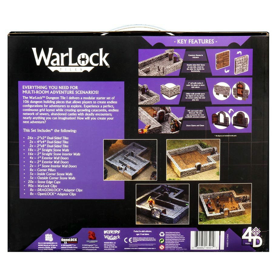 WizKids Warlock Tiles: Dungeon Tiles I