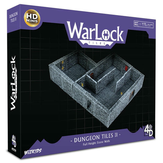 Image of Warlock Tiles Painted Fantasy Dungeon Tiles II Full Height Stone Walls 16510
