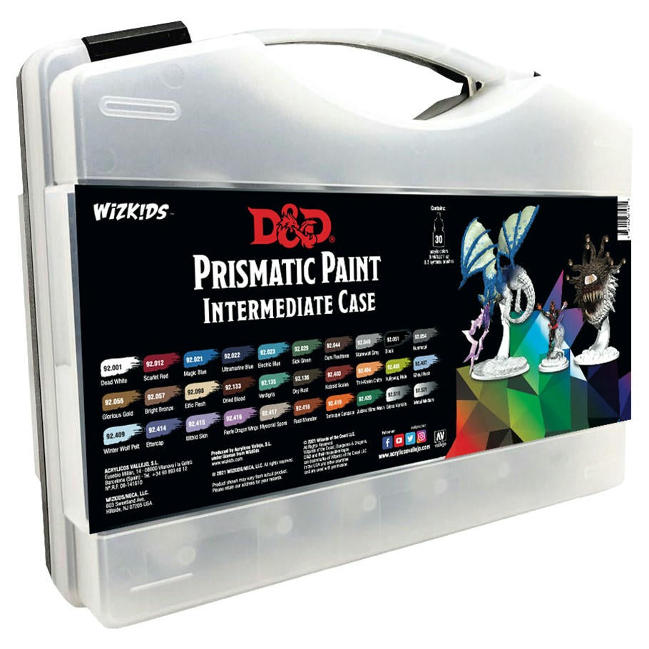 Image of Dungeons & Dragons Intermediate Prismatic Paints Case Set WZK67161 (30 Paints)