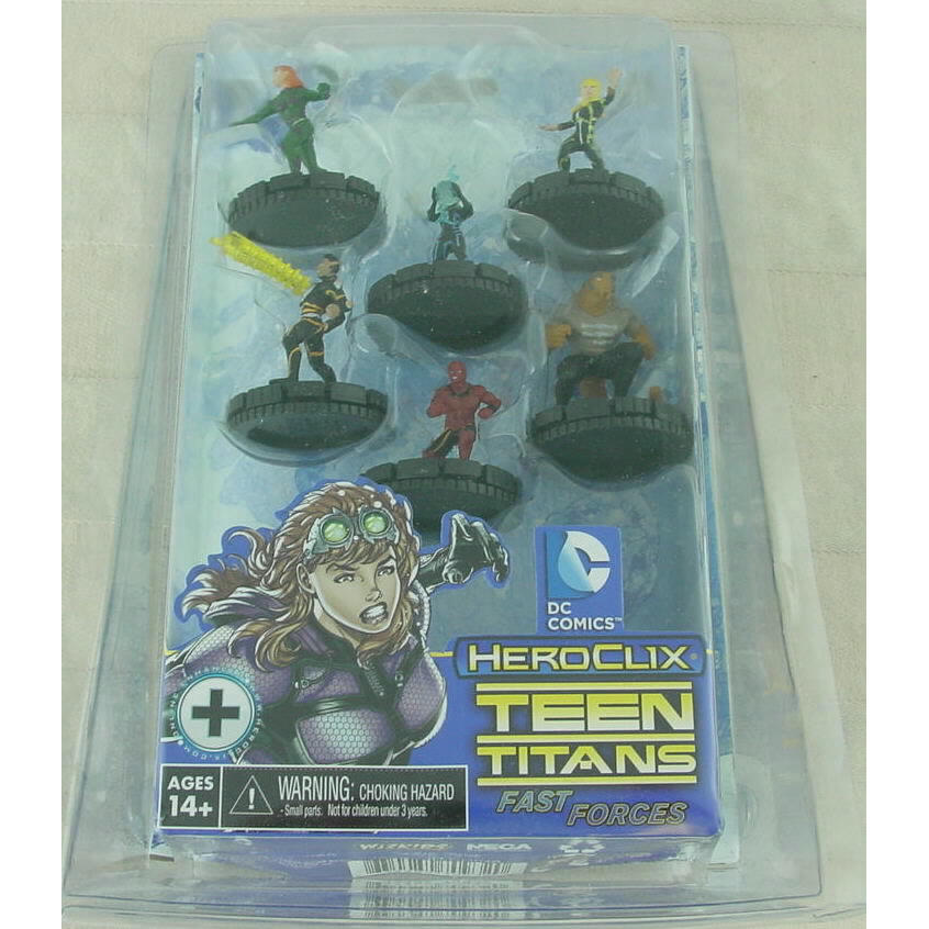 Image of DC Heroclix DC Comics Fast Forces: Teen titans 6-Miniature Starter Set WZK70932