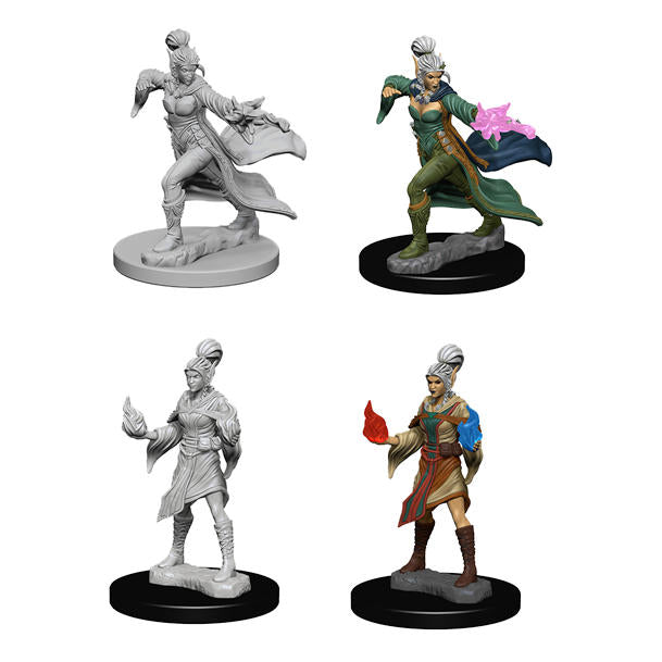 Dungeons & Dragon D&D Deep Cuts Miniatures: Female Elf Sorcerer WZK72606
