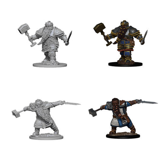 Dungeons & Dragon D&D Nolzur's Marvelous Miniatures: Male Dwarf Fighter WZK72616