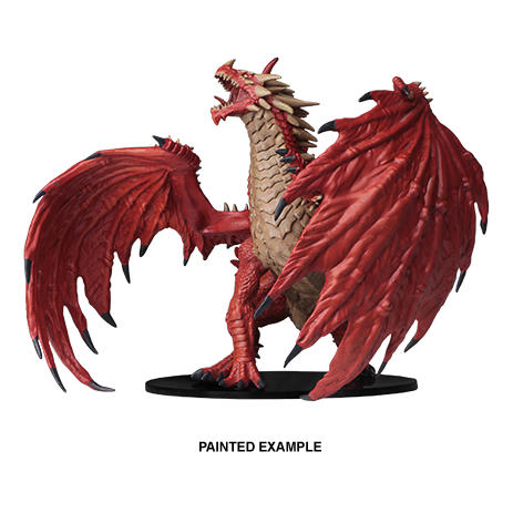 Pathfinder Battles Gargantuan Red Dragon Fantasy Miniature WZK73144 Unpainted