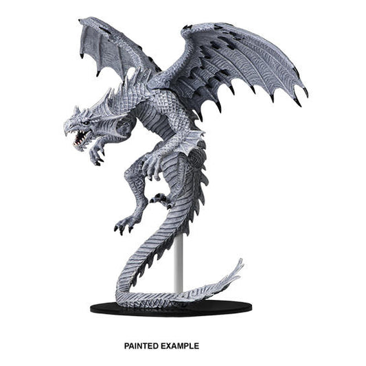Pathfinder Battles Gargantuan White Dragon Fantasy Miniature WZK73145 Unpainted