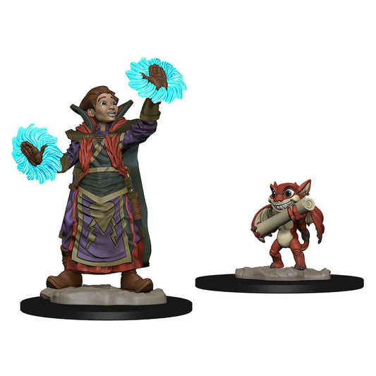 Image of Wardlings Boy Wizard & Imp Painted Fantasy Miniatures 73318 Wizkids D&D