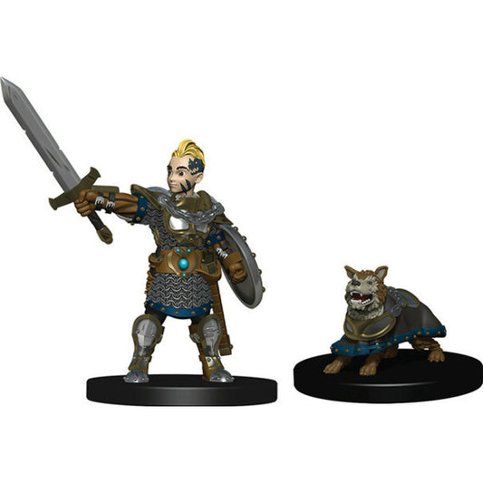 Image of Wardlings Boy Fighter with Battle Dog Painted Fantasy Miniatures WZK73320