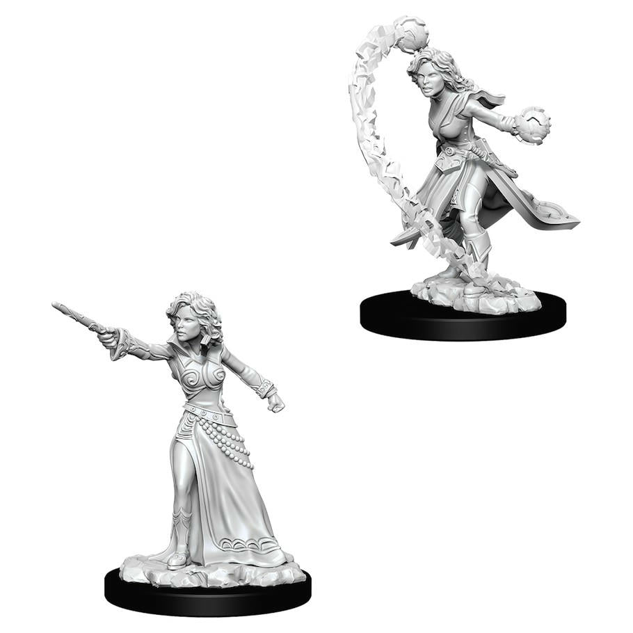 Image of Dungeons & Dragon D&D Deep Cuts Fantasy Miniatures: Female Human Wizard WZK73412