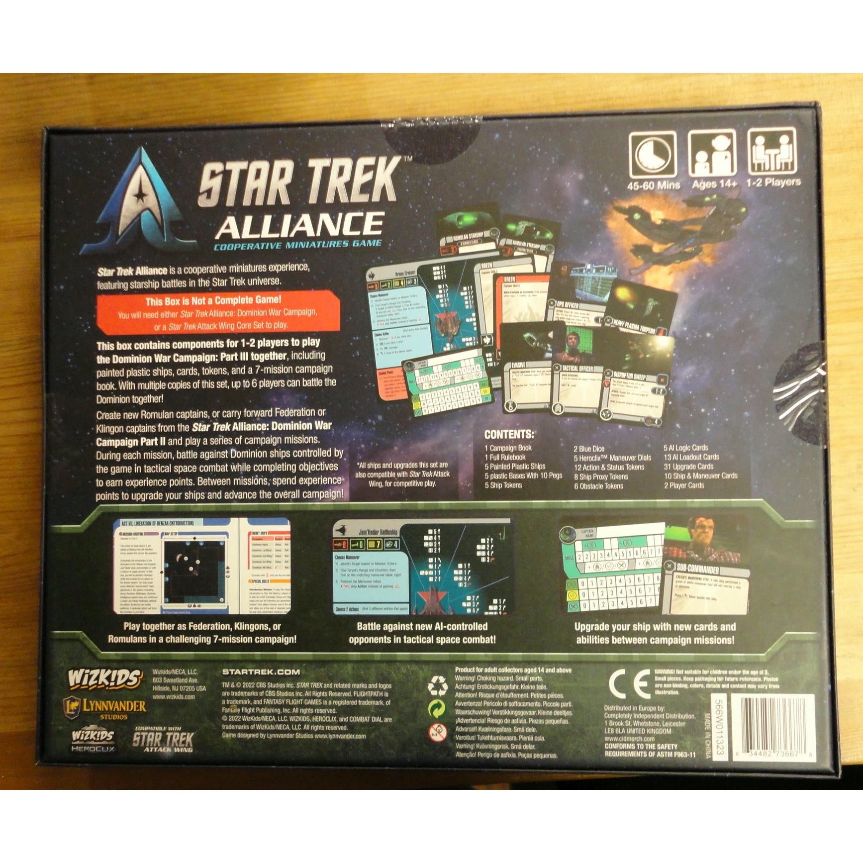 Image of Star Trek Alliance/Attack Wing Dominion War Campaign Part III Pack Expasion 