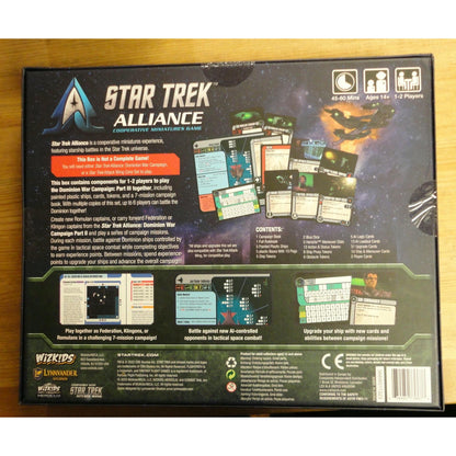 Image of Star Trek Alliance/Attack Wing Dominion War Campaign Part III Pack Expasion 