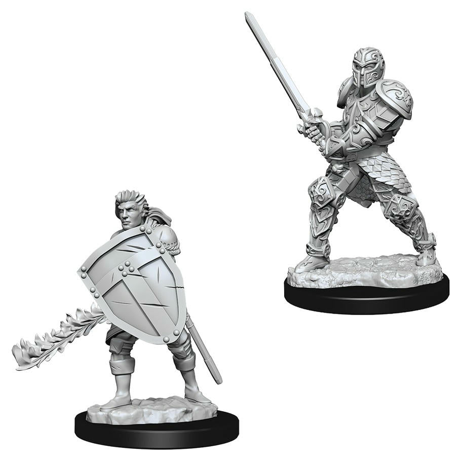 Image of Dungeons & Dragon D&D Deep Cuts Miniatures: Human Male Fighter WZK73673