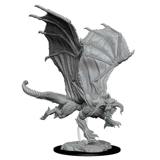 Image of Dungeons & Dragon D&D Nolzur's Fantasy Miniatures: Young Black Dragon WZK73682