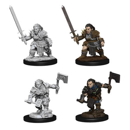 Dungeons & Dragon D&D Deep Cuts Miniatures: Female Dwarf Barbarian WZK73694