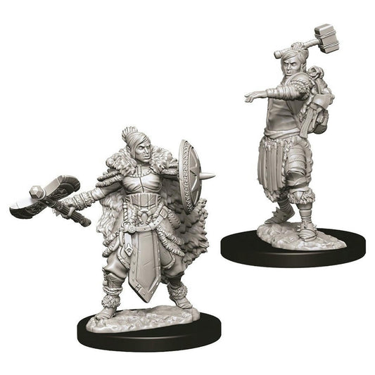 Image of Dungeons & Dragon D&D Nolzur's Marvelous Miniatures Half Orc Female Barbarian