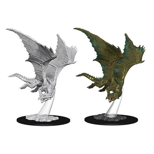 Pathfinder Battles Deep Cuts Young Bronze Dragon Fantasy Miniature WZK73710