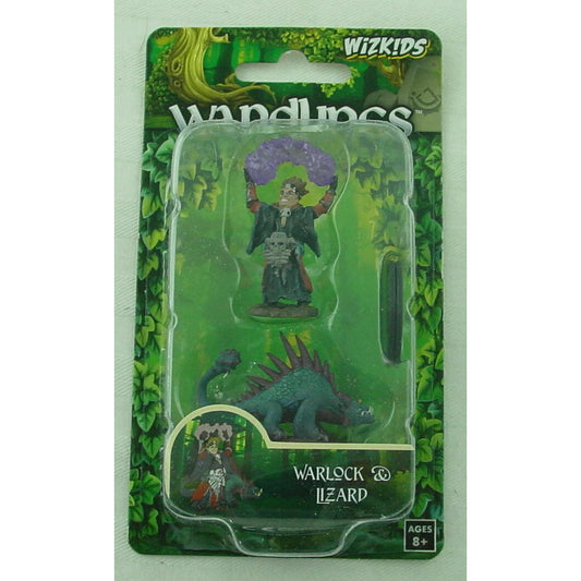 Image of Wardlings Boy Warlock w/Lizard Painted Fantasy Miniatures 73787 Wizkids D&D
