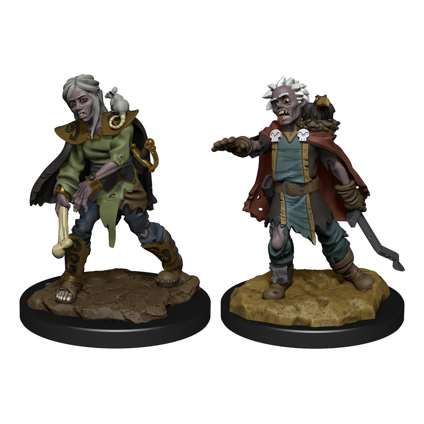 Wardlings Boy & Girl Zombies Painted Fantasy Miniatures Set WZK73791 Wizkids D&D