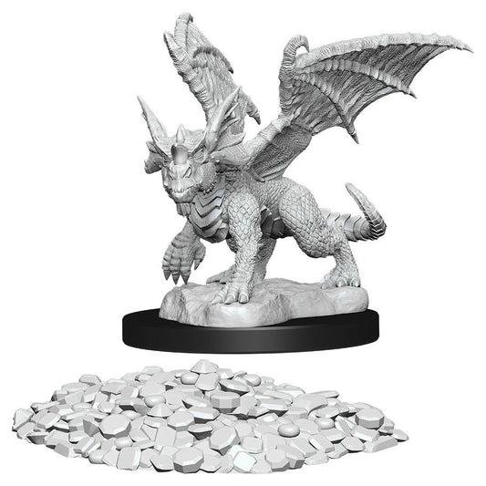Image of Dungeons & Dragon D&D Nolzur's Marvelous Miniatures Blue Dragon Wyrmling 73852