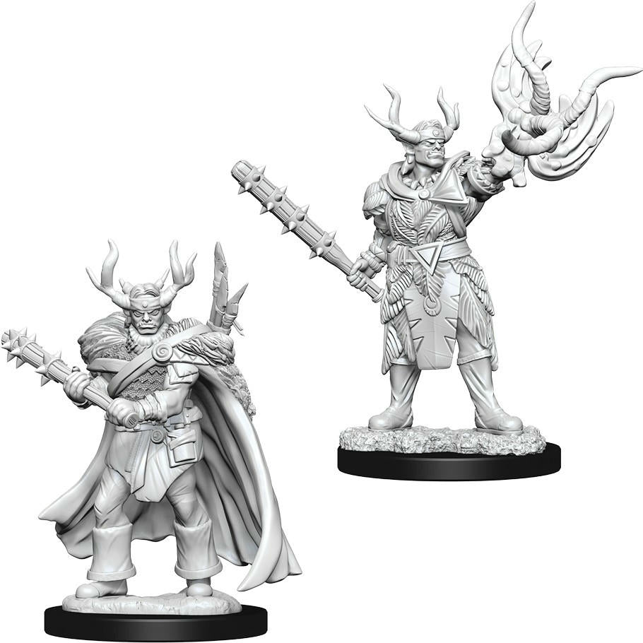 Image of Dungeons & Dragon D&D Deep Cuts Fantasy Miniatures: Half-Orc Male Druid WZK73853