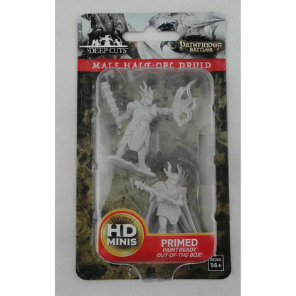 Image of Dungeons & Dragon D&D Deep Cuts Fantasy Miniatures: Half-Orc Male Druid WZK73853
