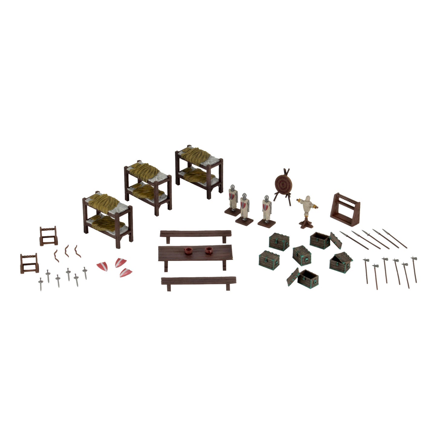 Wizkids 4D Settings Castle Barracks Painted Miniatures Scenery Set WZK73923