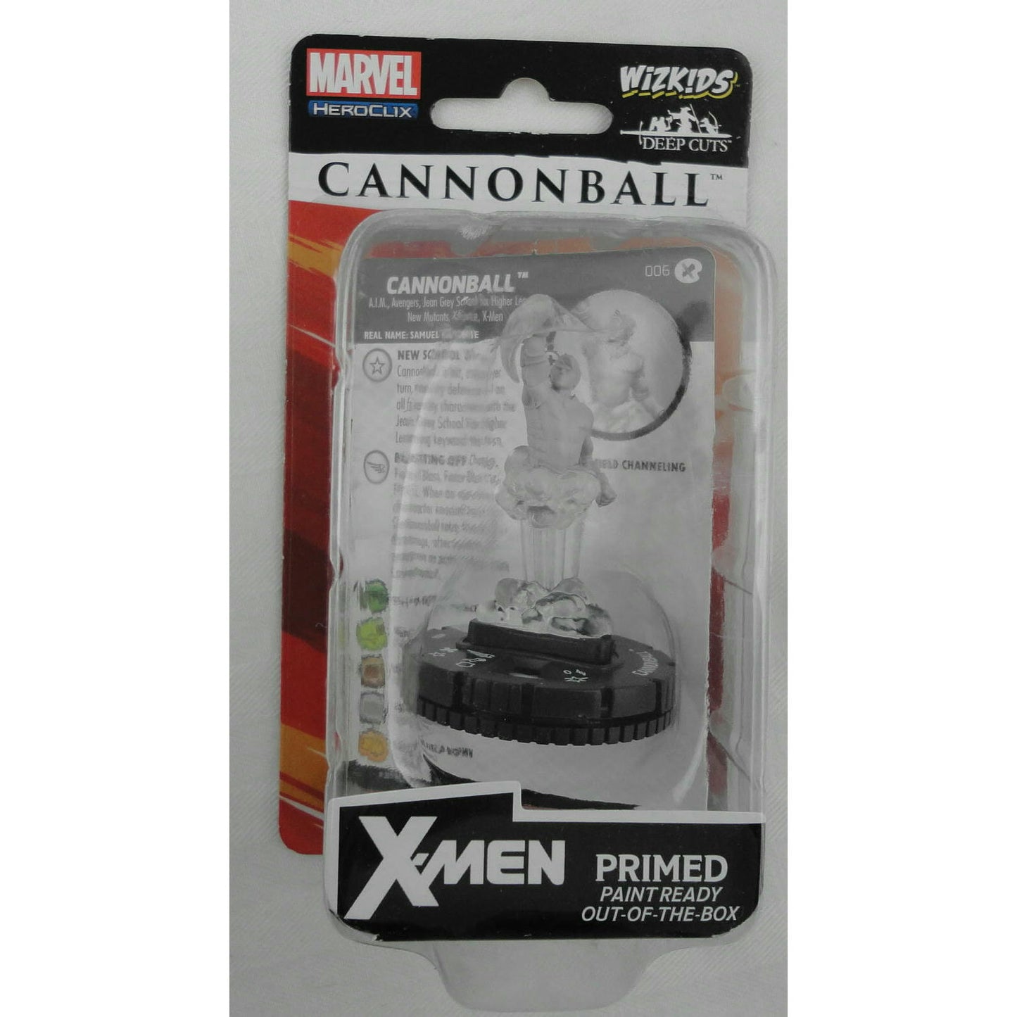 Image of Marvel Heroclix Deep Cuts Miniatures X-Men Cannonball Unpainted Figure WZK74002
