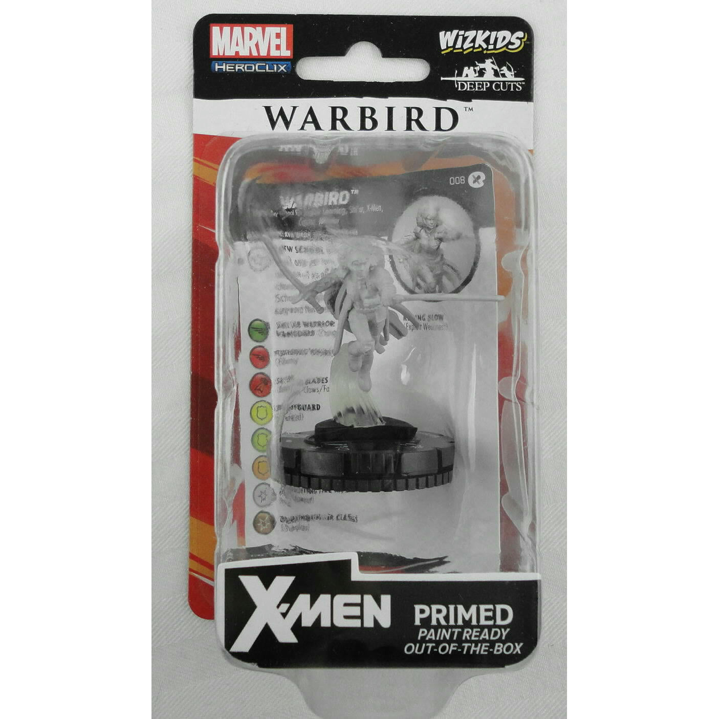 Image of Marvel Heroclix Deep Cuts Miniatures X-Men Warbird Unpainted Figure WZK74004