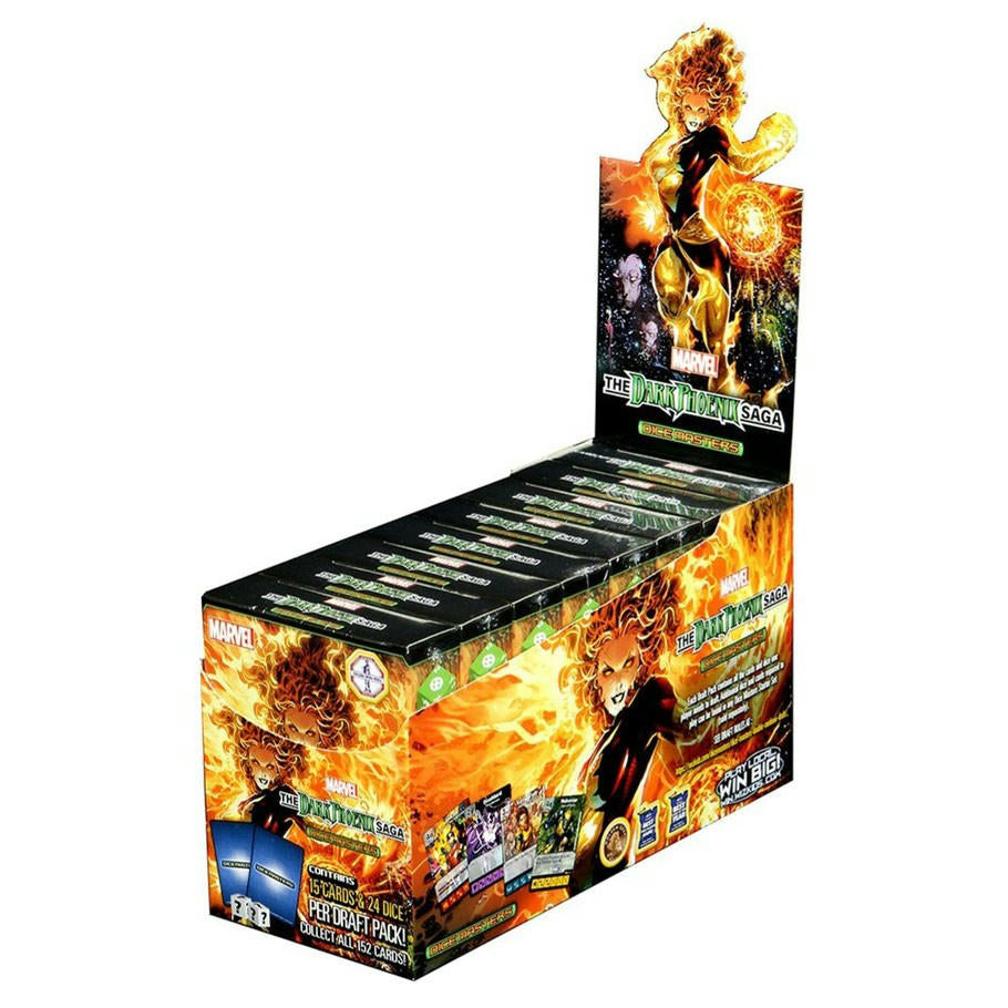 Image of Dicemasters Marvel Comics The Dark Phoenix Saga Draft Pack Countertop Display
