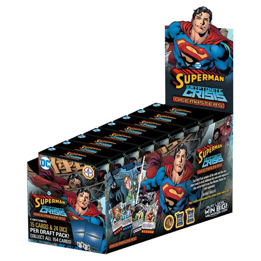 Image of Dicemasters DC Comics Superman Kryptonite Crisis Draft Pack Countertop Display