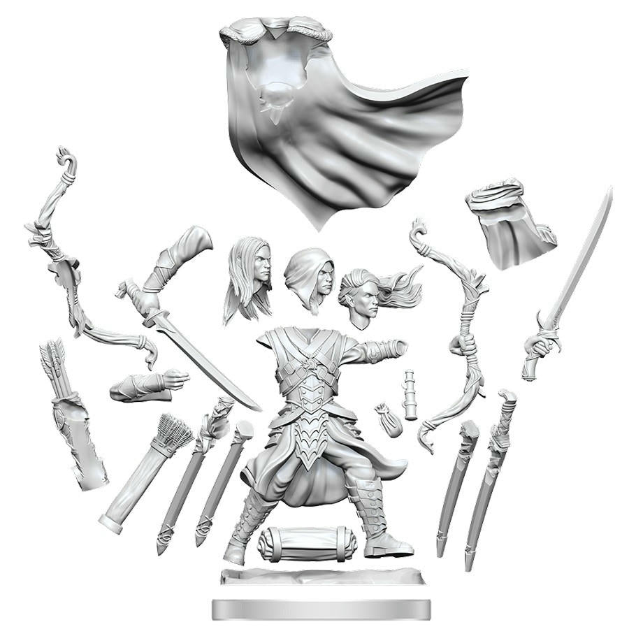 Image of Dungeons & Dragons Frameworks Male Elf Ranger Miniature Wizkids 75009