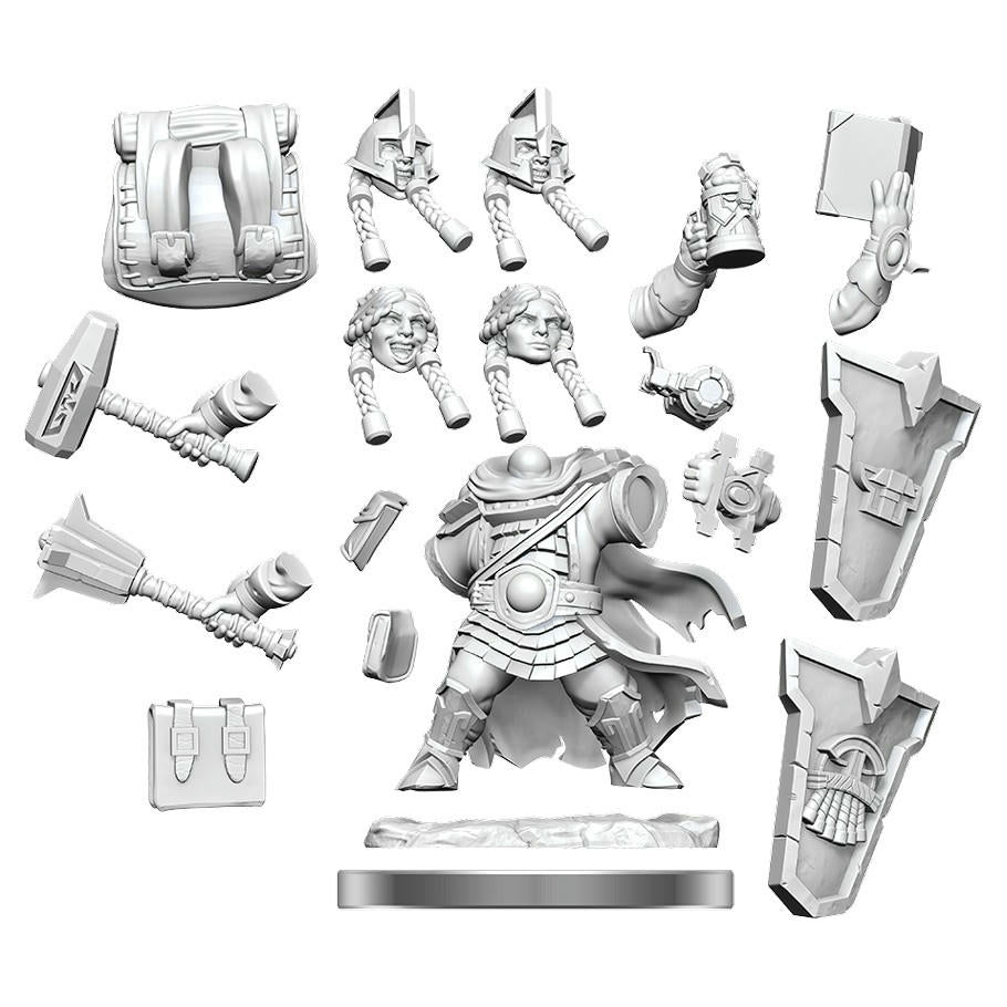 Image of Dungeons & Dragons Frameworks Female Dwarf Cleric Miniature Wizkids 75010