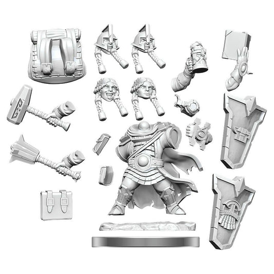 Image of Dungeons & Dragons Frameworks Female Dwarf Cleric Miniature Wizkids 75010
