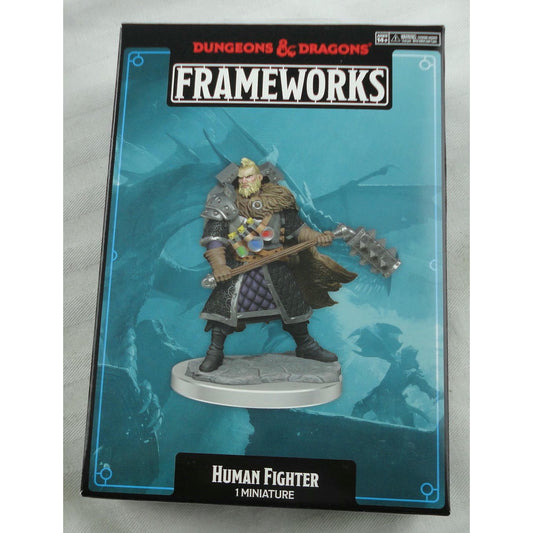 Image of Dungeons & Dragons Frameworks Male Human Fighter Miniature Wizkids 75013