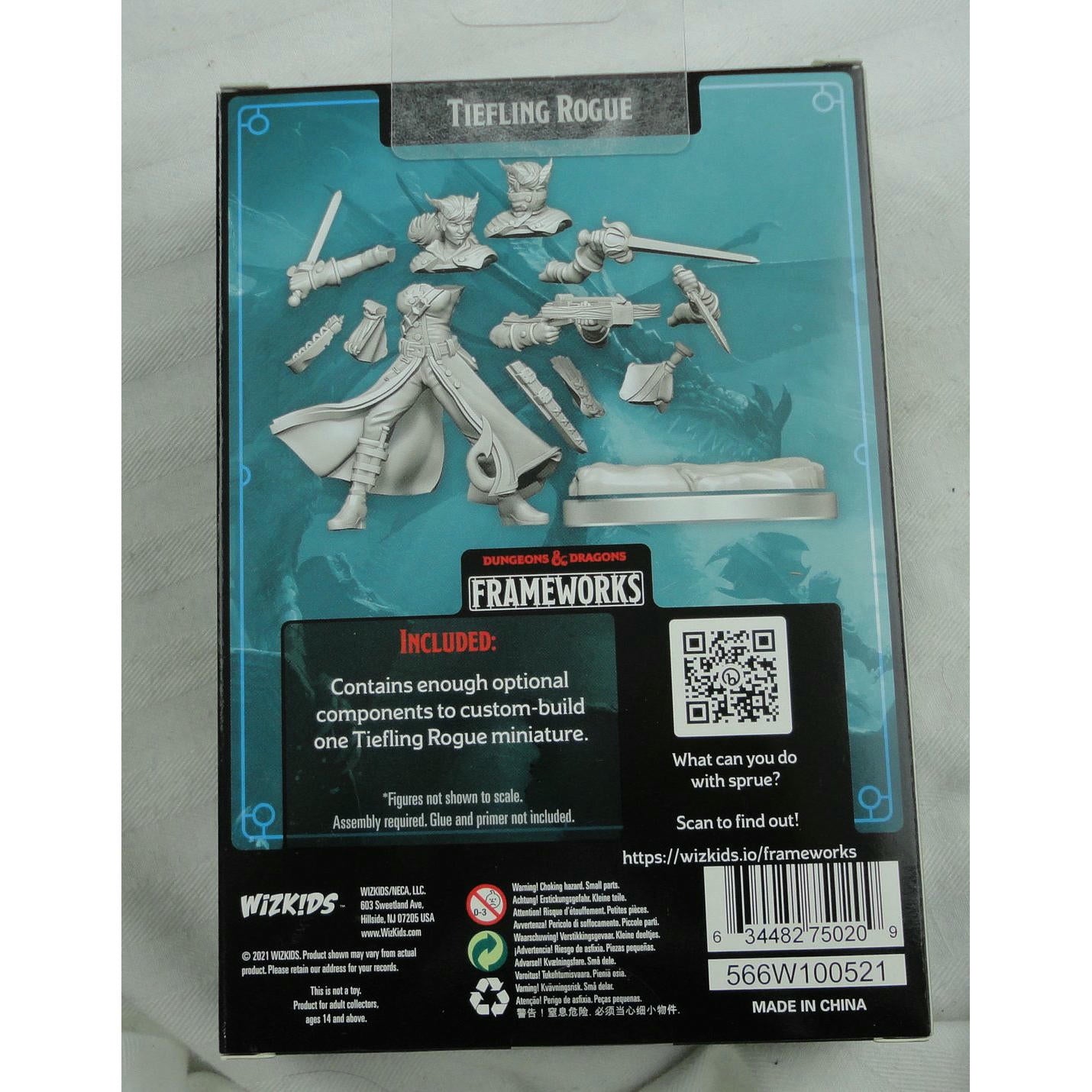 Image of Dungeons & Dragons Frameworks Female Tiefling Rogue Miniature Wizkids 75020