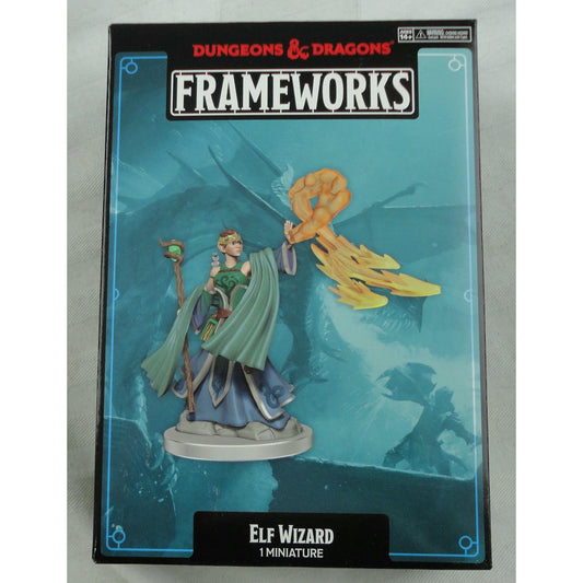Image of Dungeons & Dragons Frameworks Female Elf Wizard Miniature Wizkids 75023