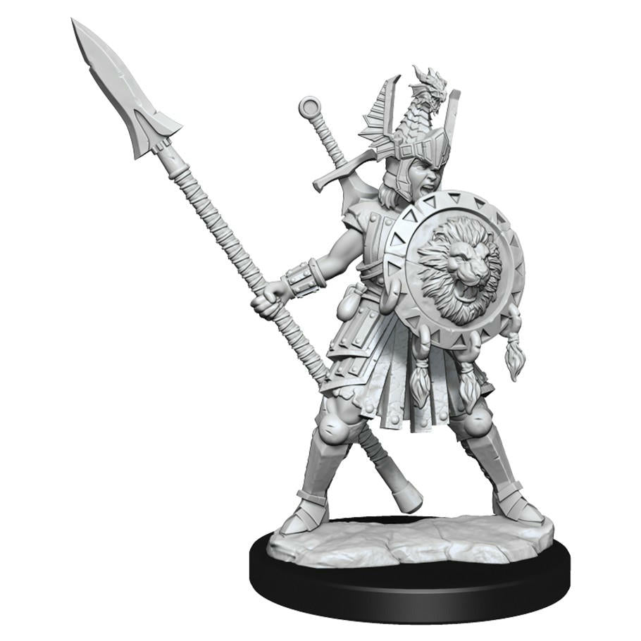 Image of Dungeons & Dragons Frameworks Female Human Fighter Miniature Wizkids 75025