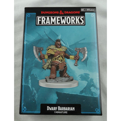 Image of Dungeons & Dragons Frameworks Male Dwarf Barbarian Miniature Wizkids 75031