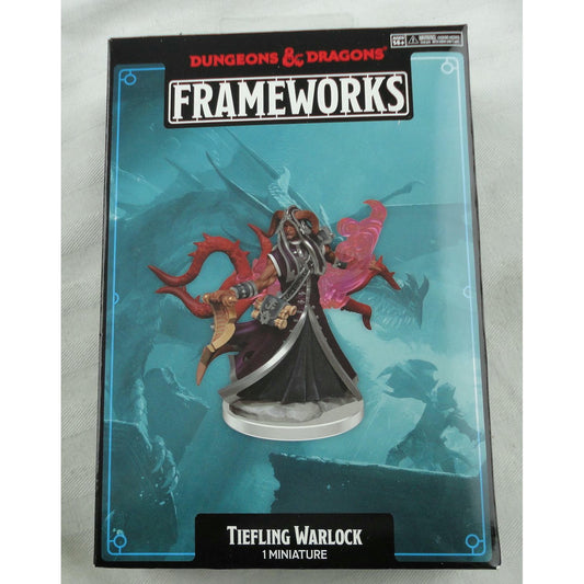 Image of Dungeons & Dragons Frameworks Male Tiefling Warlock Miniature Wizkids 75034