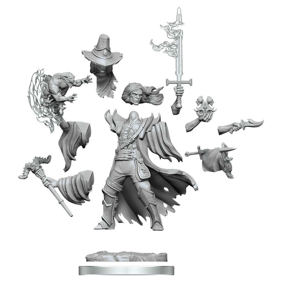 Image of Dungeons & Dragons Frameworks Male Human Warlock Miniature Wizkids 75039
