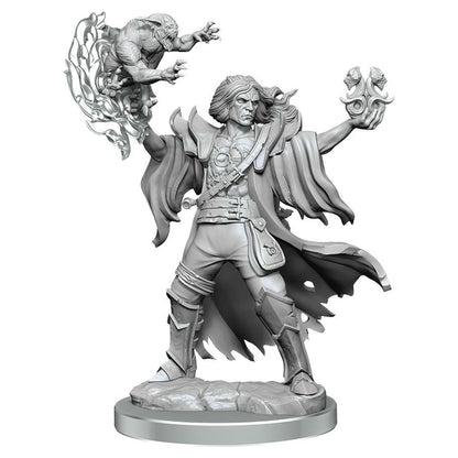 Image of Dungeons & Dragons Frameworks Male Human Warlock Miniature Wizkids 75039
