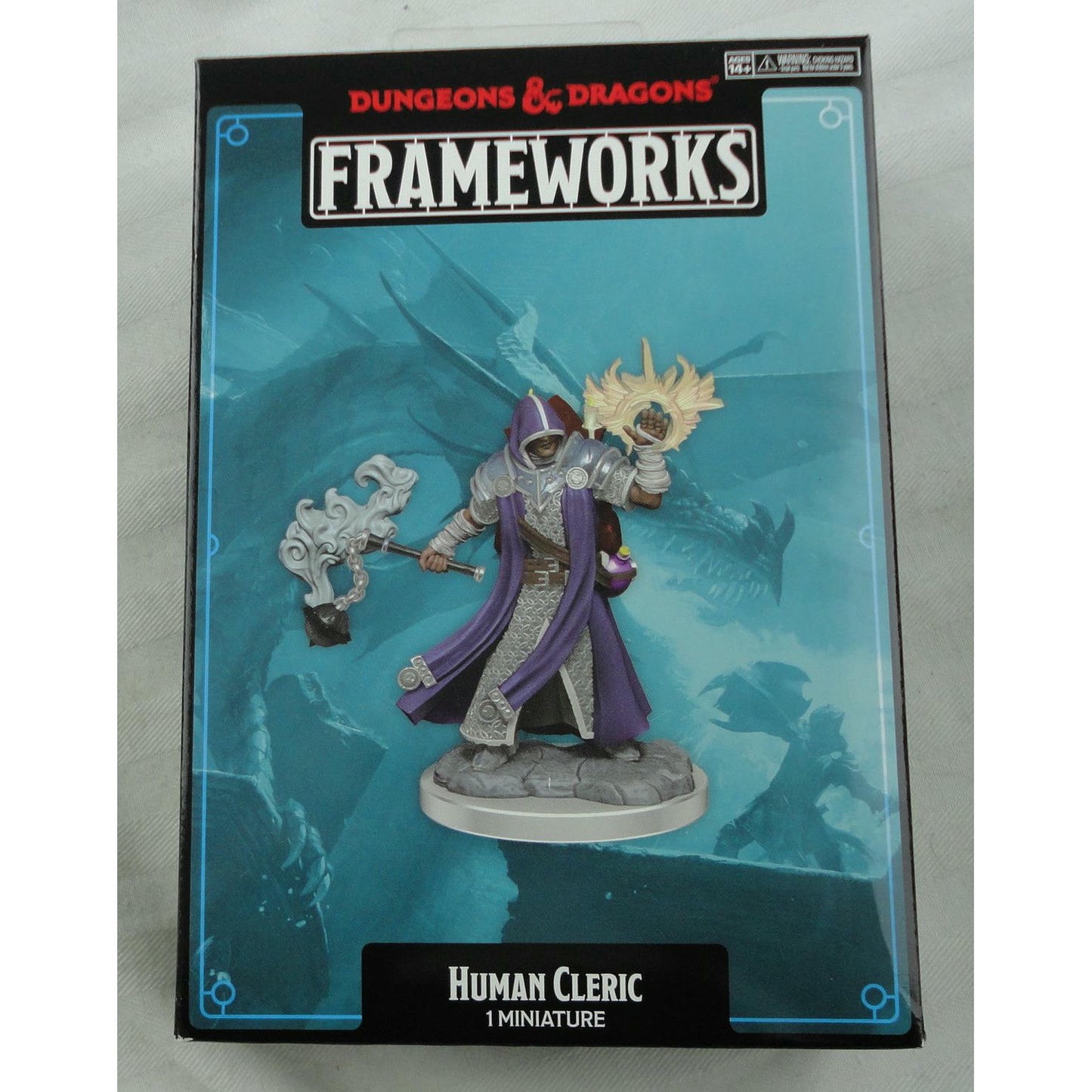 Image of Dungeons & Dragons Frameworks Male Human Cleric Miniature Wizkids 75071